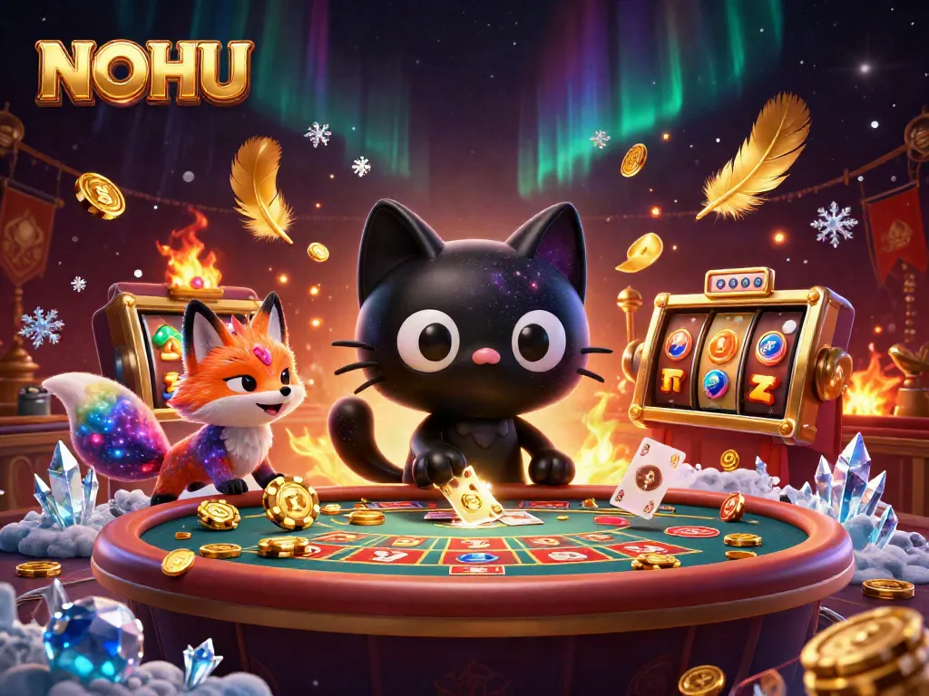 Experience thrilling gameplay at NOHU with a cosmic casino filled with vibrant characters and rich visuals.