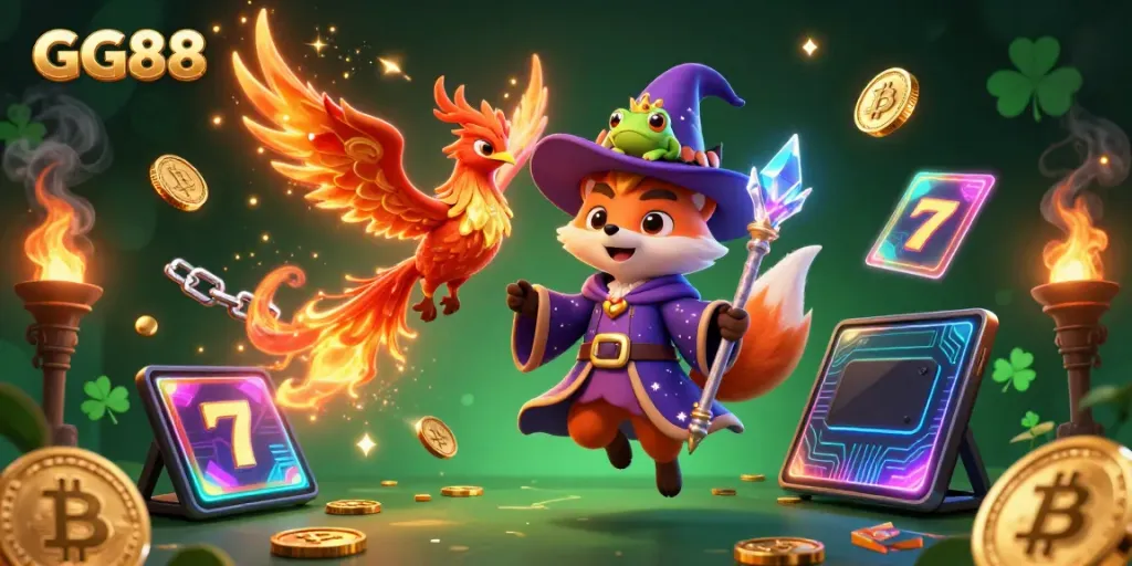Engage in thrilling gameplay at GG88 with captivating 3D roles, coins, and vibrant casino elements.