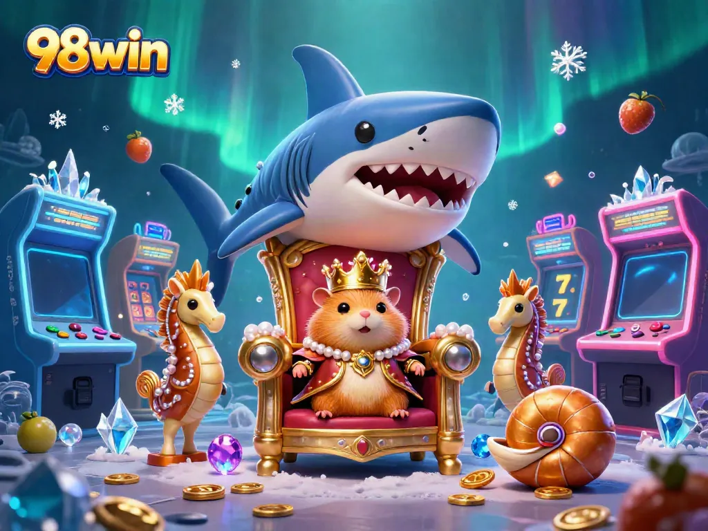 Engage with thrilling games at 98win, featuring unique characters and vibrant casino elements.