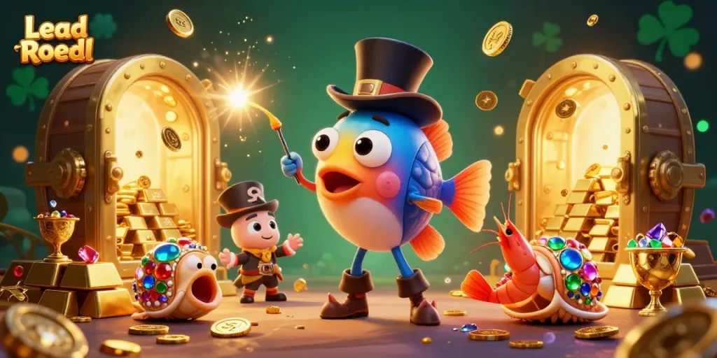 Engage with unique gambling excitement at Lead Roedl with glowing treasures and captivating characters.